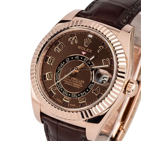 rose gold rolex sky dweller price|rolex sky dweller value.